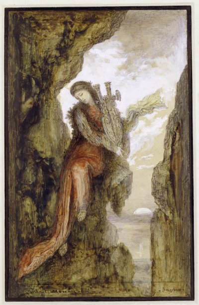 Safo en el acantilado de Gustave Moreau