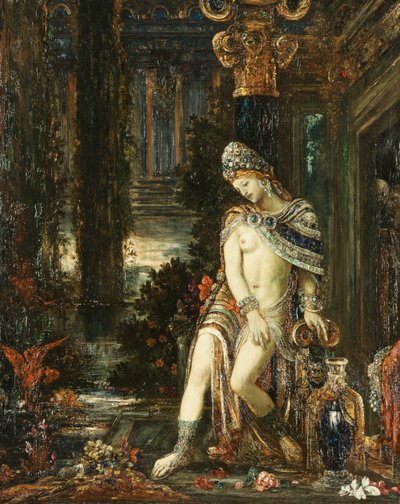 Susana y los ancianos, c.1895 de Gustave Moreau