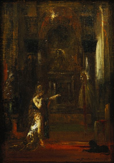 La aparición, c.1876 de Gustave Moreau