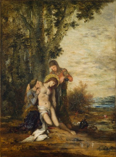 La mártir san sebastián de Gustave Moreau
