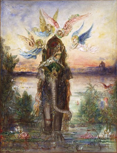 El Elefante Sagrado Péri de Gustave Moreau