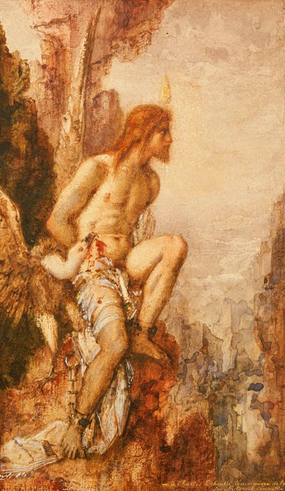 La tortura de Prometeo de Gustave Moreau