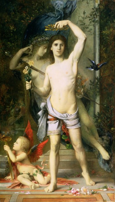 El joven y la muerte, 1856-65 de Gustave Moreau