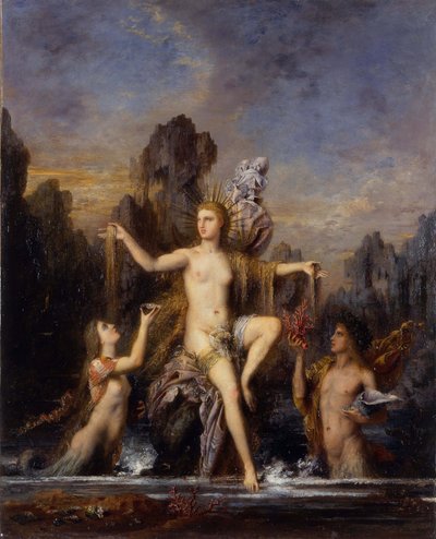 Venus saliendo del mar (Venus Anadyomene) de Gustave Moreau