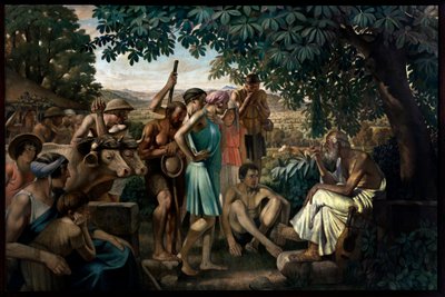 El poeta educando a los campesinos de Gustave Pierre
