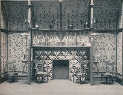Ingle-Nook diseñado por G. Serruier, 1898 de Gustave Serrurier Bovy