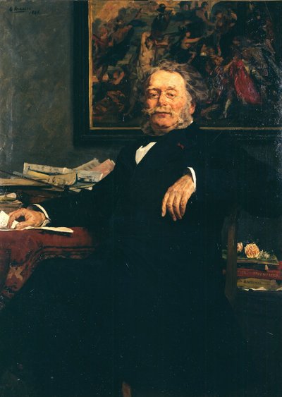 Retrato del compositor Karel Charles Miry 1823-1889, 1885 de Gustave Vanaise