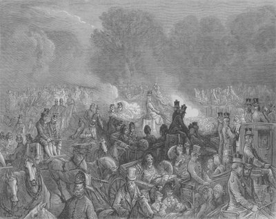 Una calle del West-End a las tres de la tarde de Gustave after Dore