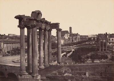 Roma, Vue Prise au Forum (Roma, Vista del Foro),1858-1859 (foto) de Gustave de Beaucorps