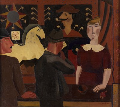La galería de tiro (óleo sobre lienzo) de Gustave de Smet