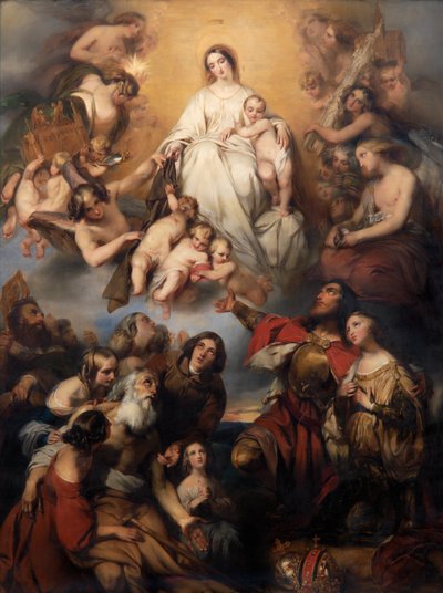 Nuestra Señora del Carmen (óleo sobre lienzo) de Gustave or Gustaaf Wappers