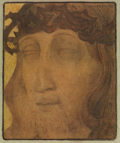 Cristo con la corona de espinas de Gustave Van de Woestyne
