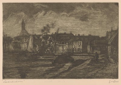 Leidschendam (título original del objeto) de Gustave van der Does (signed by artist)