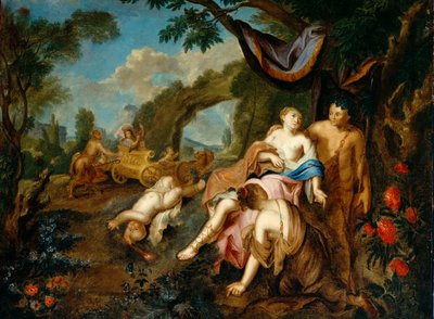 Baco y Ariadna, c.1725 de Gustavus Hesselius
