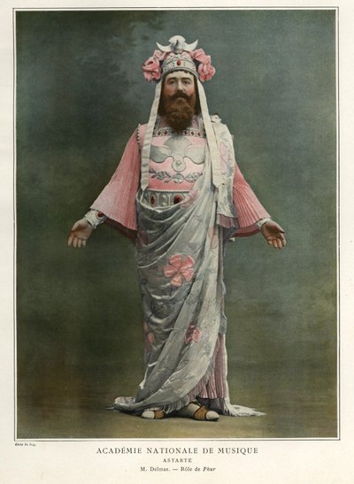 Jean-Francois Delmas como Phur, ilustración de la revista "Le Theatre de Guy Du