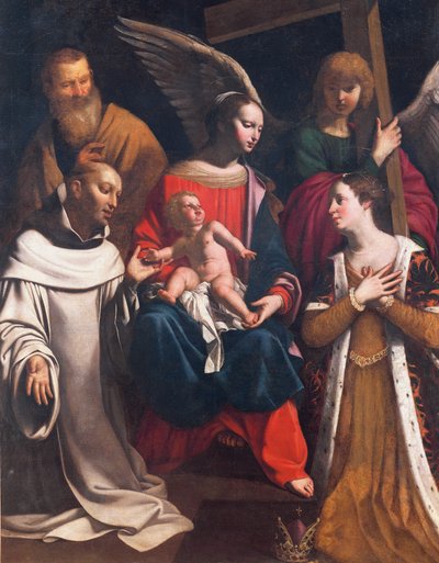 Sagrada Familia con San Bruno y Santa Isabel o Purificación de Guy Francois