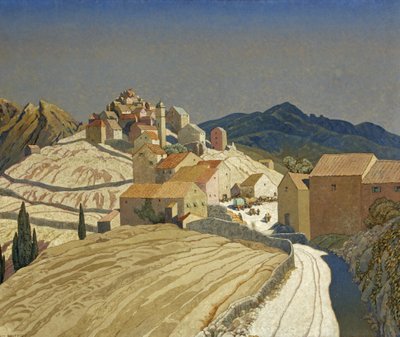 San Pedro en Córcega, c.1933 (óleo sobre lienzo) de Guy Kortright