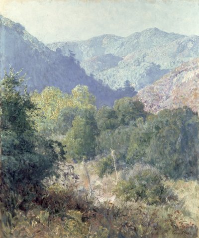 Vista de las Montañas de San Gabriel de Guy Rose