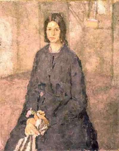 Niña sosteniendo una rosa, c.1915-25 de Gwen John