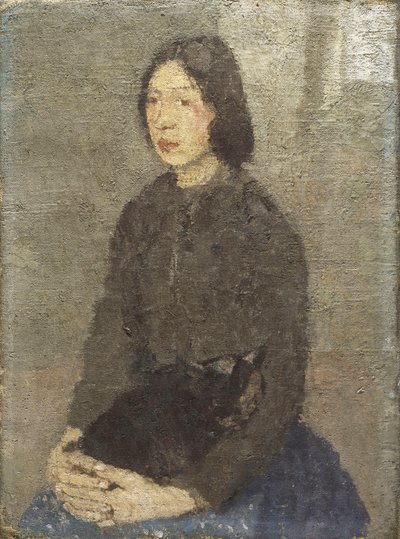 Niña con gato en su regazo de Gwen John
