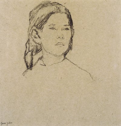 Cabeza de niña de Gwen John
