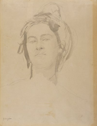 Cabeza de una mujer joven de Gwen John
