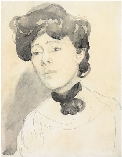 Retrato de una dama, c. 1909-1910 de Gwen John