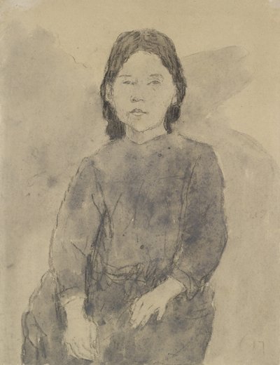 Niña sentada (¿Marie Hamonet?) de Gwen John