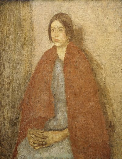 Joven con chal rojo de Gwen John