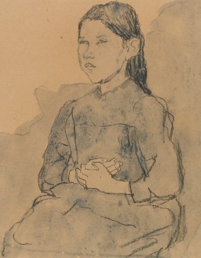 Niña: Marie Hamonet, c.1918 de Gwen John