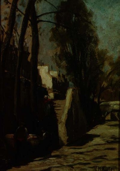 Escena de calle de Gwendoline Margaret Hopton