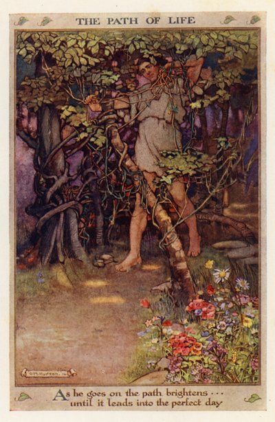 El camino de la vida (litografía en color) de Gwynedd M. Hudson