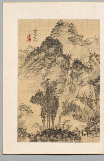 Puente salvaje, Paseo de los Poetas, finales del siglo XVIII-principios del siglo XIX de Uragami Gyokudo