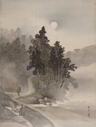 Viajando a la luz de la luna, 1800 de Gyokusho Kawabata