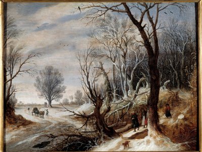 Paisaje nevado de Gysbrecht Lytens or Leytens