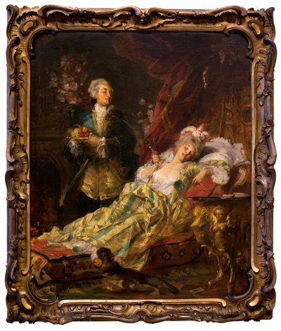 Luis XV y Madame Du Barry de Gyula Benczúr