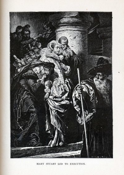 Mary Stuart llevada a la ejecución, 1882 de Gyula Benczúr