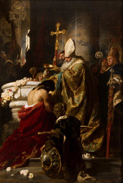 El bautismo de Vajk de Gyula Benczúr
