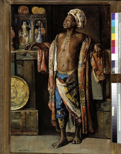 El anticuario. Pintura de Gyula Tornai (1861-1928). miradas de fundación de Porovence, Marsella de Gyula Tornai