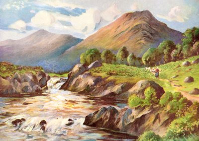 En el río Conan, Ross-Shire, 1924-1926 de HC Begg