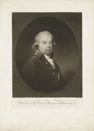 Retrato de Guillermo V, Príncipe de Orange-Nassau de H.G. Does