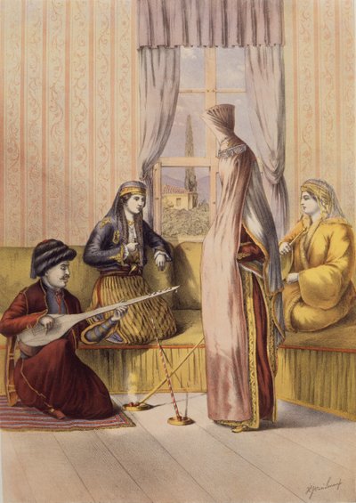 Una Novia Armenia, grabado por Charles Parsons, 1862 de H.J. van Lennep