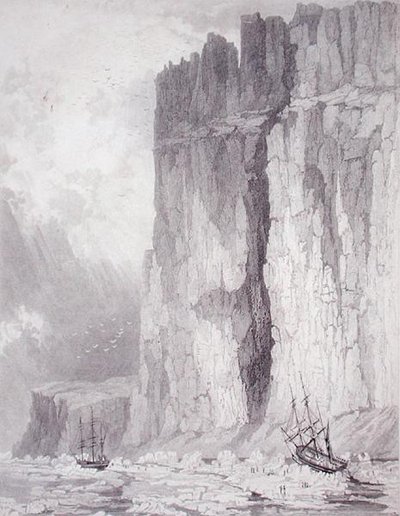 Situación de los barcos H.M. Hecla y Fury, 1 de agosto de 1825, del 