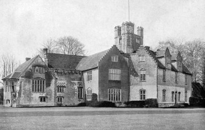 Abadía de Bisham, Berkshire, desde el noreste, 1924-1926 de HN King