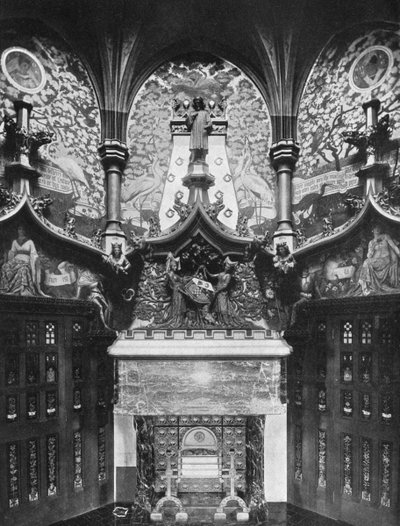 La Sala Chaucer, Castillo de Cardiff, Gales de HN King