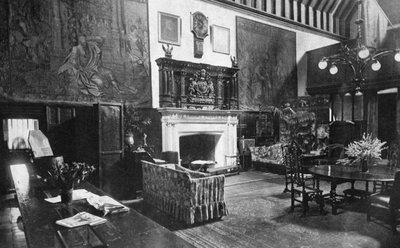 El Gran Salón, Abadía de Bisham, Berkshire, 1924-1926 de HN King