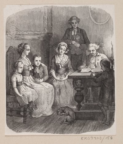 Ilustración para "Todo en su lugar" en H.C. Andersen, "Cuentos y Historias", Volumen 2 de H.P. Hansen