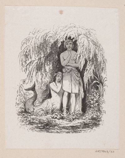 Ilustración para "La Sirenita" en H.C. Andersen, "Cuentos y Historias", Volumen 1 de H.P. Hansen
