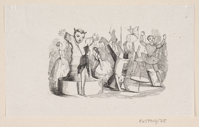 Ilustración para "El soldadito de plomo" en H.C. Andersen, "Cuentos y Historias", Volumen 1 de H.P. Hansen