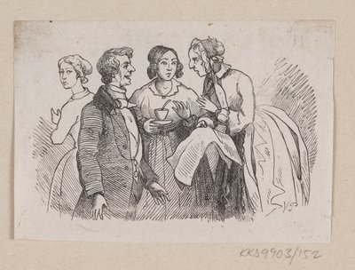 Ilustración para "Es bastante cierto" en H.C. Andersen, "Cuentos y Historias", Volumen 2 de H.P. Hansen